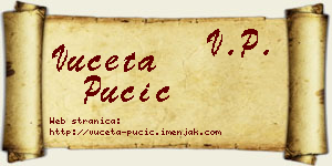 Vuceta Pučić vizit kartica